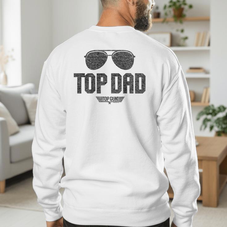Top Gun Top Dad Men's Sweatshirt Back Print