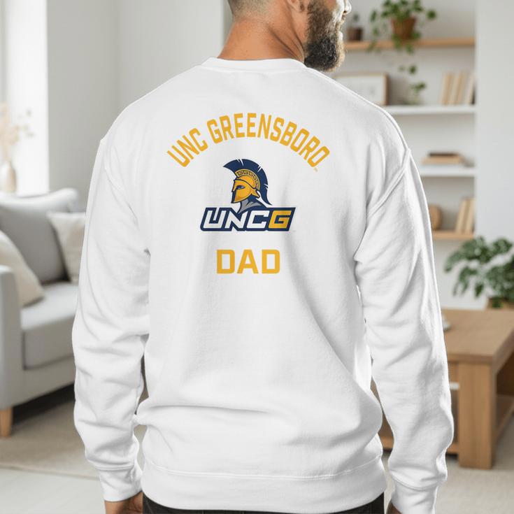 UNC Greensboro UNCG Spartans Arched Dad Men's Sweatshirt Back Print