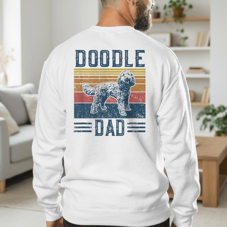 Vintage Doodle Dad Aussie Doodle & Goldendoodle Men's Sweatshirt Back Print