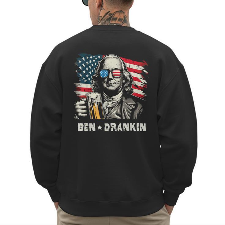 4th Of July Franklin Ben Drankin American Dad Men Women Men's Sweatshirt Back Print