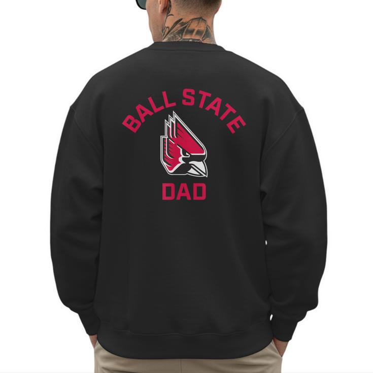 Ball State University Cardinals Arched Dad Men's Sweatshirt Back Print