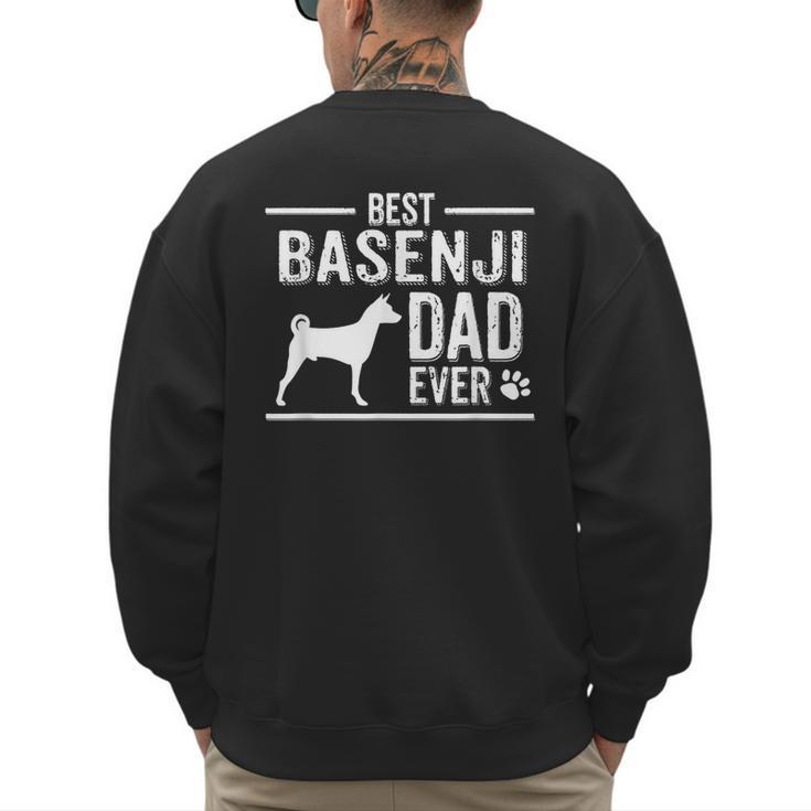 Basenji Dad Best Dog Owner Ever T-Shirt Men's Sweatshirt Back Print