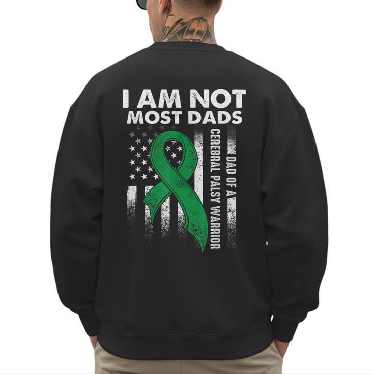 Cerebral Palsy CP Awareness Most Dads Warrior Survivor DA1 Men's Sweatshirt Back Print