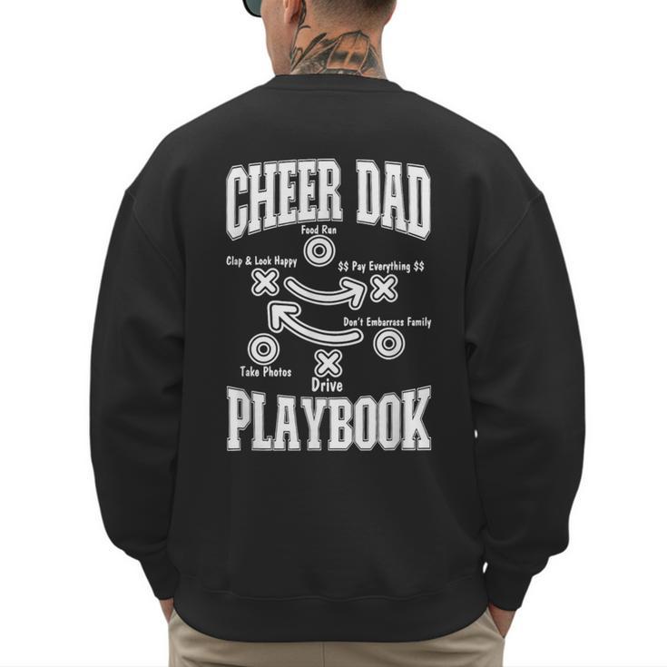 Cheer Dad Playbook Men's Sweatshirt Back Print