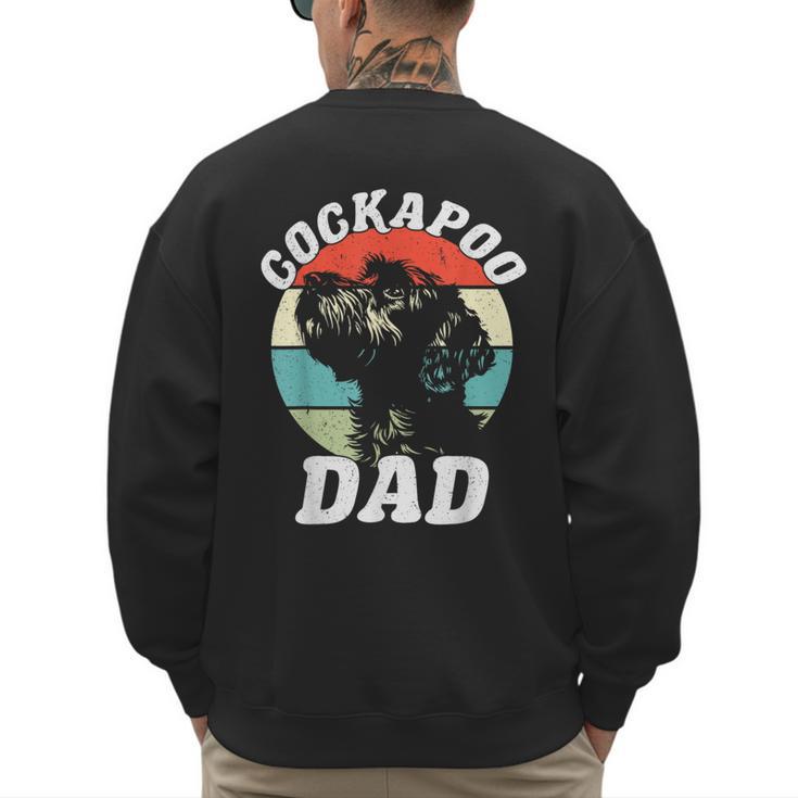 Cockapoo Dad Dog Father's Day Vintage Pet Men Women Kids Men's Sweatshirt Back Print