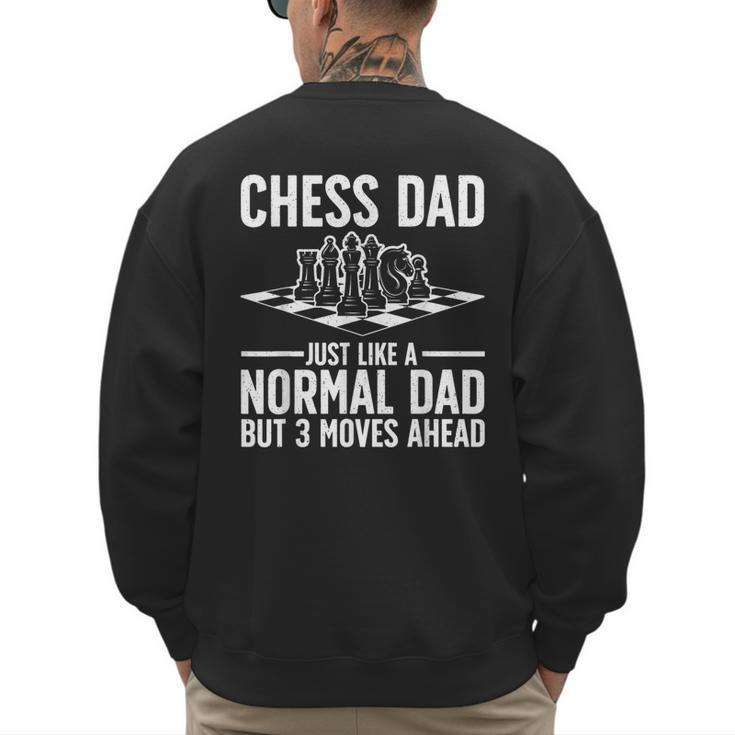 Cool Chess Player Art For Men Dad Knight Chess Lovers Pieces Small Men's Sweatshirt Back Print