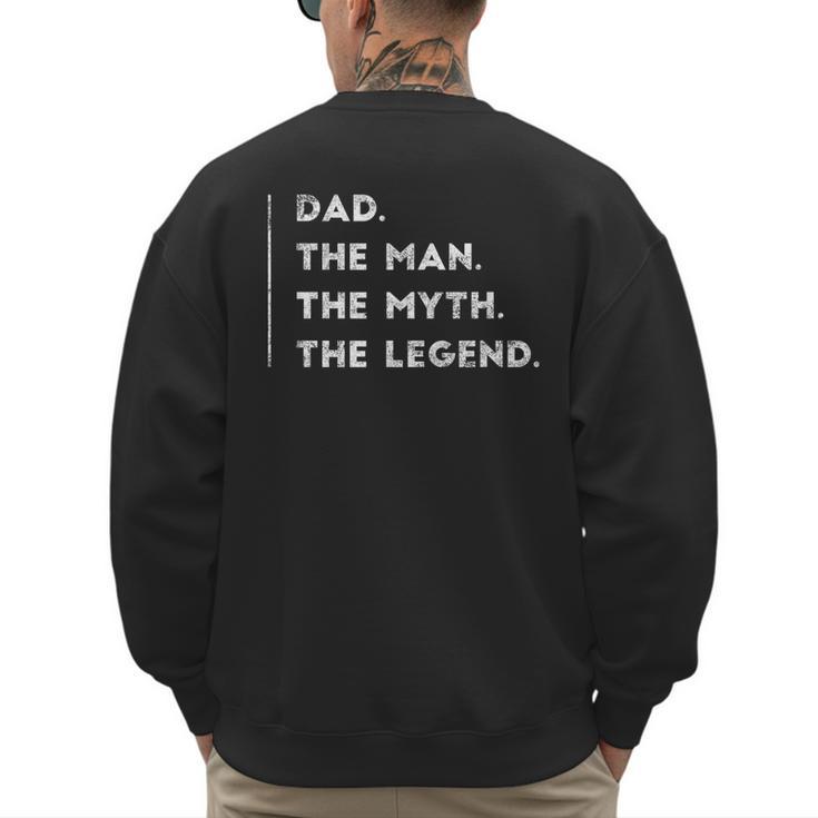 For Dad Birthday From Son Daughter Cool Small Men's Sweatshirt Back Print