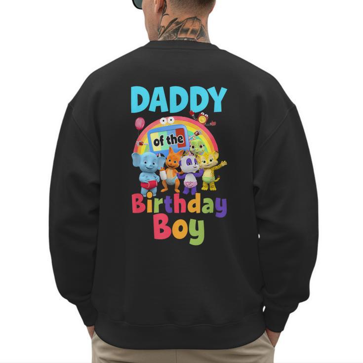 Dad And Mom Daddy Of The Birthday Boy Family Party Decor Men's Sweatshirt Back Print