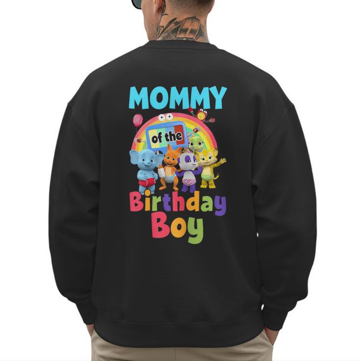 Dad And Mom Mommy Of The Birthday Boy Family Party Decor Men's Sweatshirt Back Print