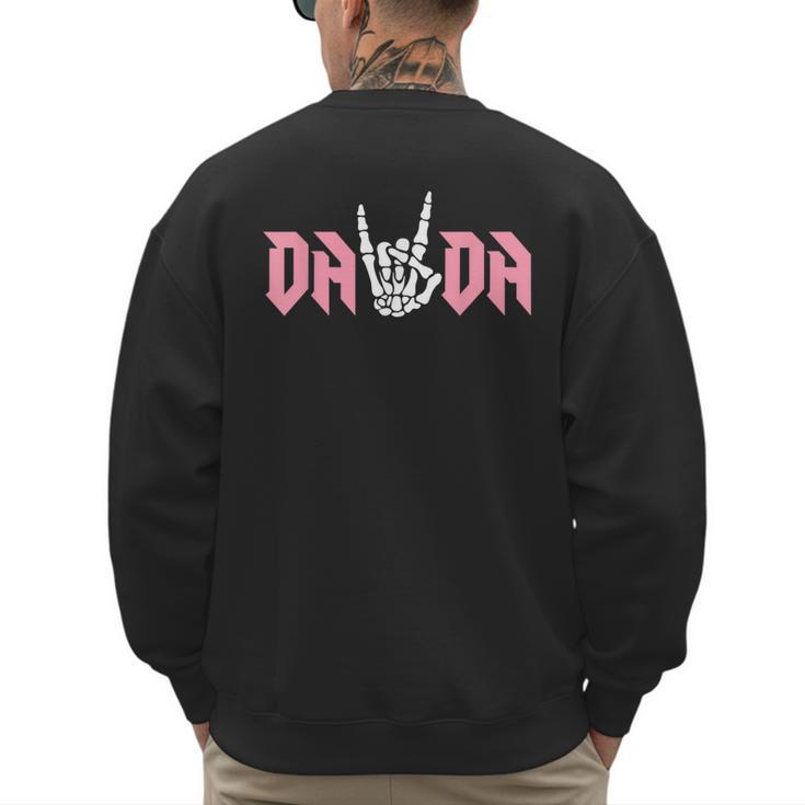 Dada Of The Bad Two The Bone Birthday 2 Years Old Birthday Men's Sweatshirt Back Print