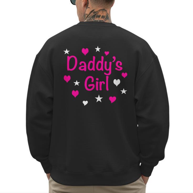 Daddy's Girl Shirt With Pink Lettering Men's Sweatshirt Back Print