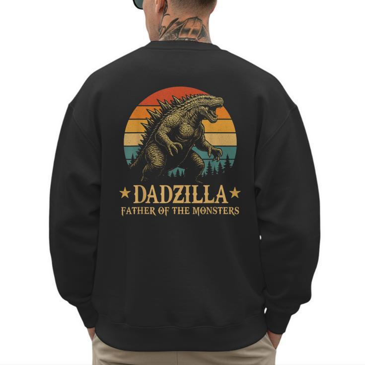 Dadzilla-Father Of The Monsters Dad Father's Day Men's Sweatshirt Back Print
