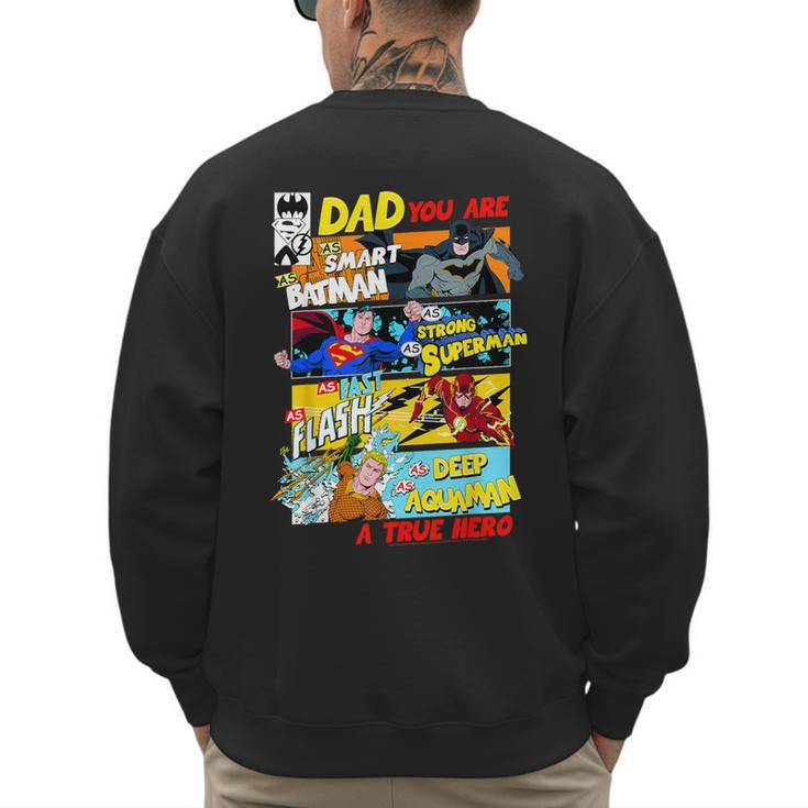 DC Comics Father's Day Justice League Dad Attributes Men's Sweatshirt Back Print