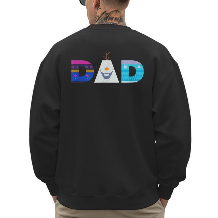 Disney Frozen Elsa Anna Olaf Dad Father's Day Birthday Men's Sweatshirt Back Print
