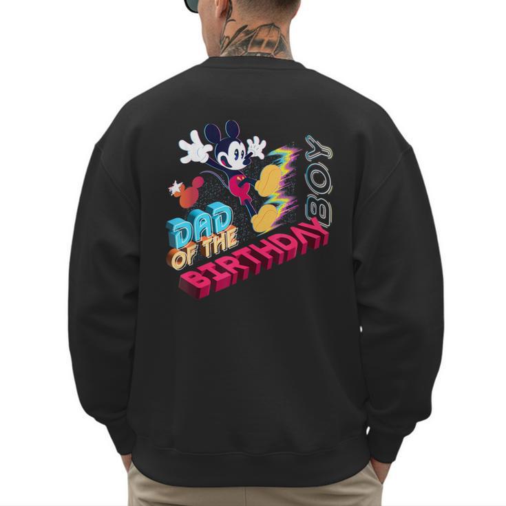Disney Mickey Mouse Family Star Dad Of The Birthday Boy Men's Sweatshirt Back Print