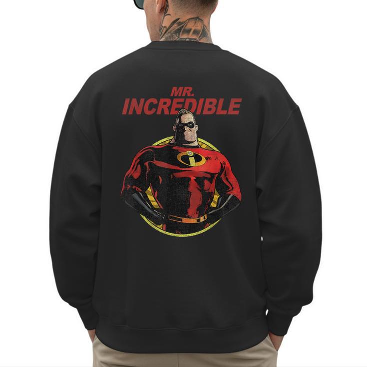 Disney Pixar The Incredibles 2 Mr Incredible Vintage Dad Men's Sweatshirt Back Print