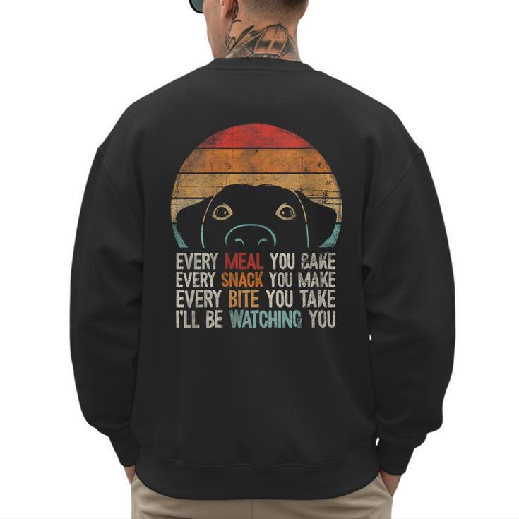 Dog Lover Dog Humor Dog Mom Dog Dad Men's Sweatshirt Back Print