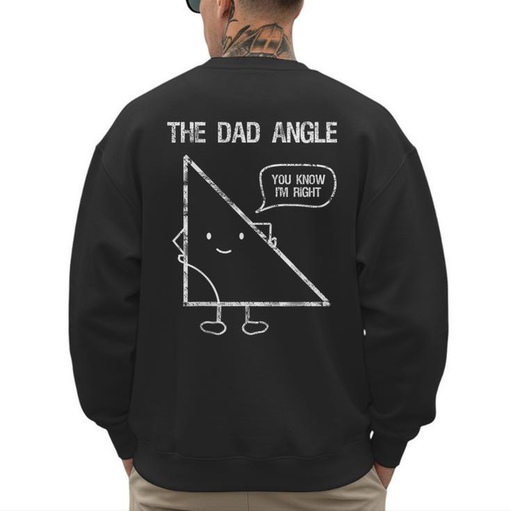Geometry Shirts For Dads Who Love Math Father's Day Men's Sweatshirt Back Print