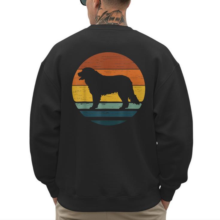 Golden Mountain Vintage Retro Mum Dad Dog Men Women Kids Men's Sweatshirt Back Print