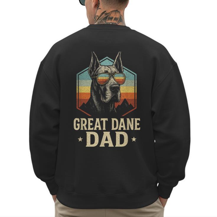 Great Dane Dad Vintage Men's Sweatshirt Back Print