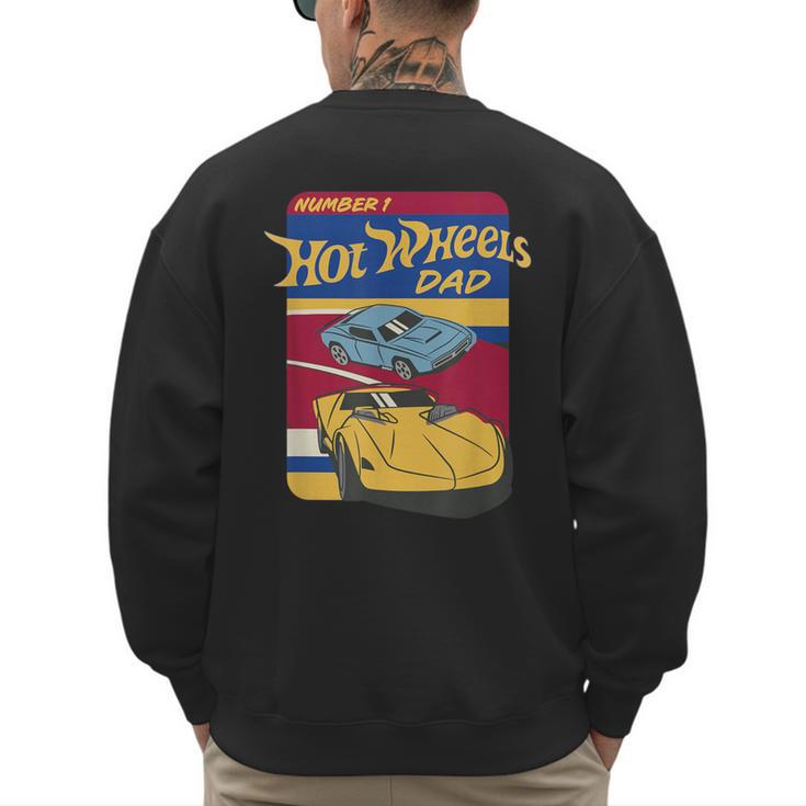 Hot Wheels Father's Day Number 1 Dad Men's Sweatshirt Back Print Hot Wheels Father's Day Number 1 Dad Men's Sweatshirt Back Print