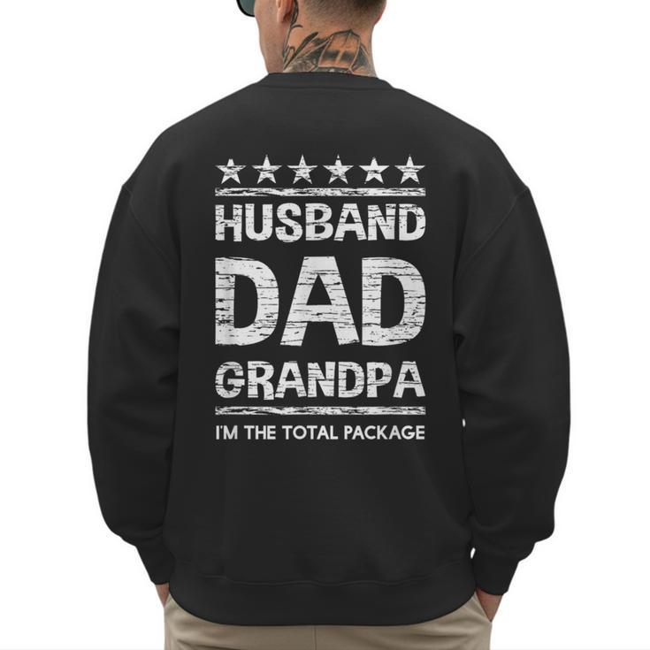 Husband Dad Grandpa Shirt For Him Men's Sweatshirt Back Print
