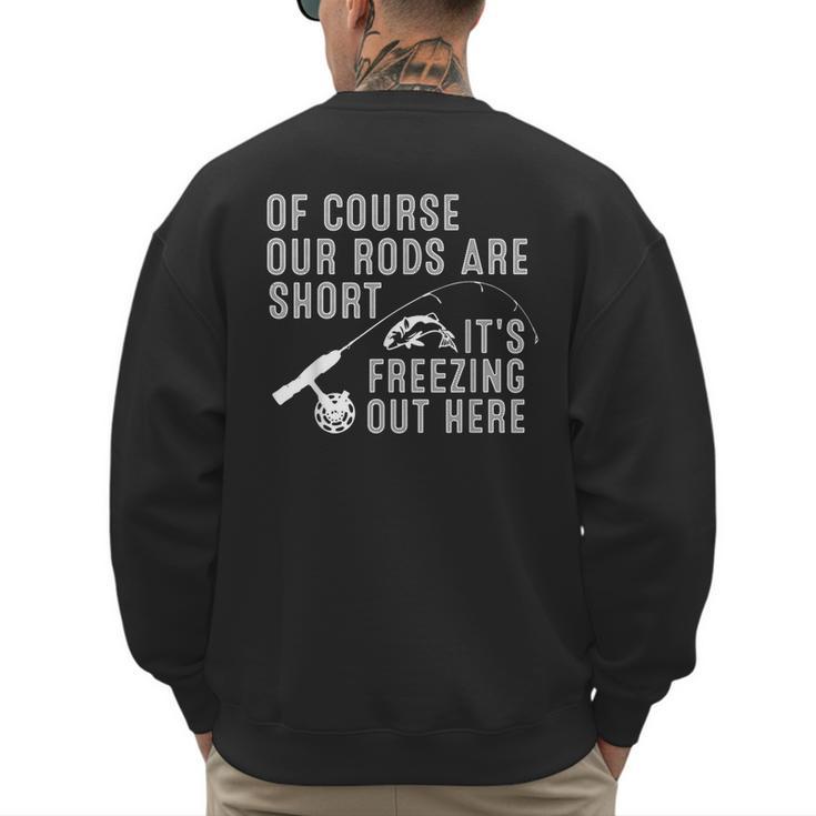 Ice Fishing Art For Men Dad Father Ice Fishing Lover Men's Sweatshirt Back Print
