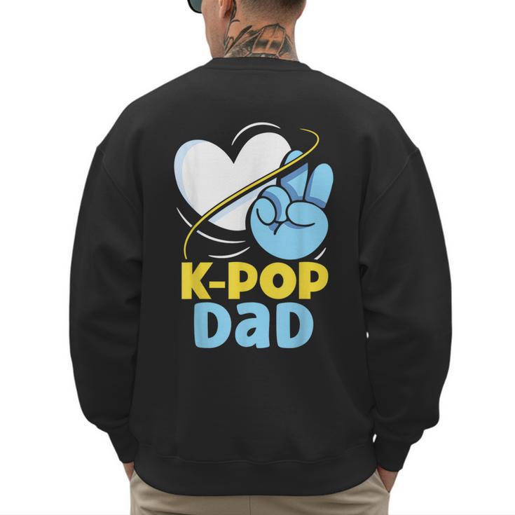 K-POP Dad Korean Lover K-Pop Music Cute Father Daddy Papa Men's Sweatshirt Back Print