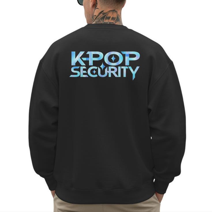 K-Pop Security Mom Dad Kids Birthday Concert Staff Men's Sweatshirt Back Print