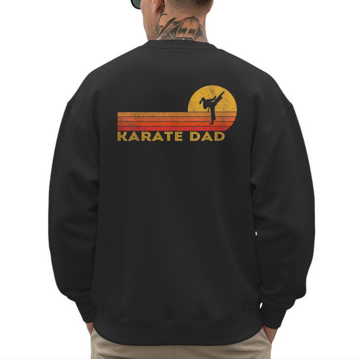 Karate Dad Martial Arts Retro Men's Sweatshirt Back Print