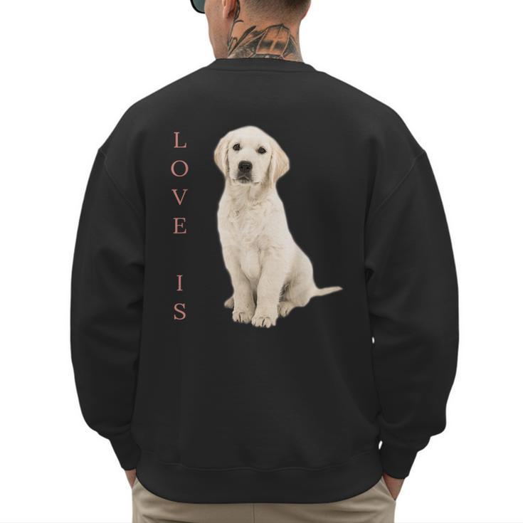 Labrador Retriever Shirt Women Men Lab Mom Dad Dog Tee Men's Sweatshirt Back Print