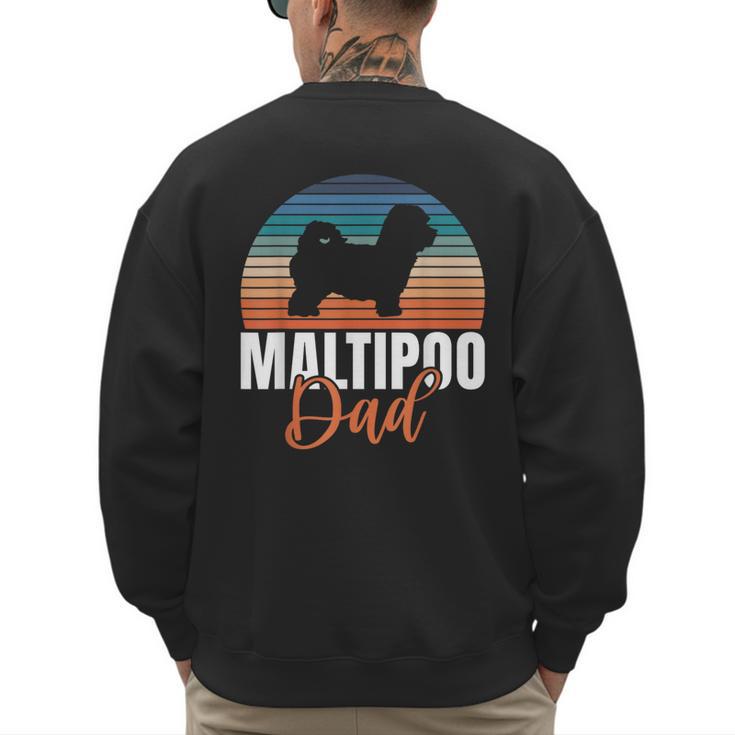 Maltipoo Dad Men's Sweatshirt Back Print