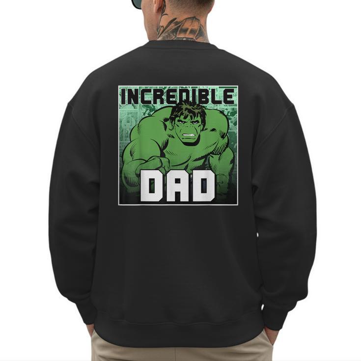 Marvel Comics Avengers Father's Day Hulk Incredible Dad Men's Sweatshirt Back Print
