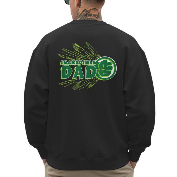 Marvel Hulk Incredible Dad Family Trip Vacation Father's Day Men's Sweatshirt Back Print