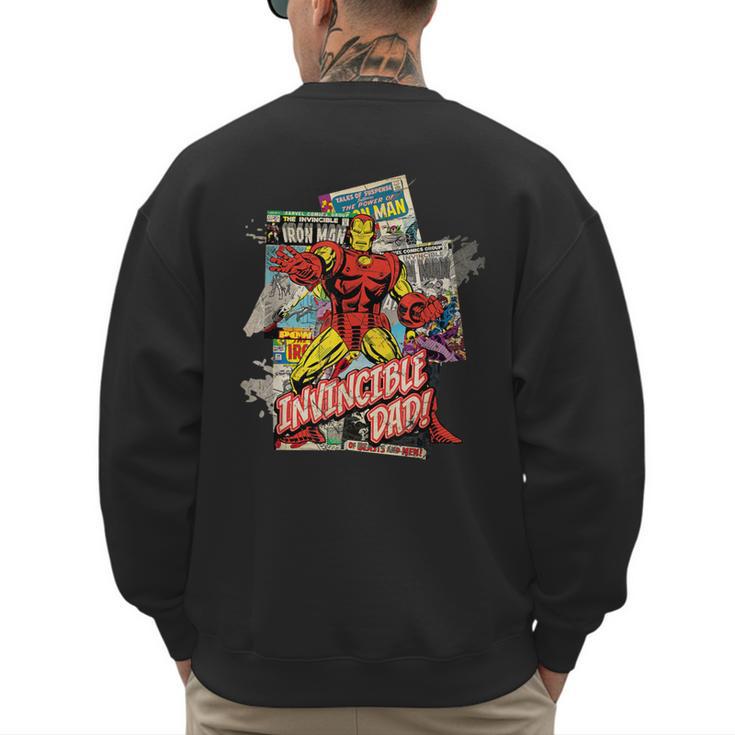 Marvel Iron Man Invincible Dad Father's Day Comic Retro Men's Sweatshirt Back Print