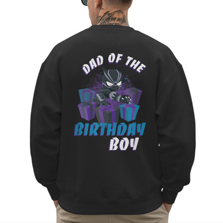 Marvel Panther Family Party Dad Of The Birthday Boy Men's Sweatshirt Back Print