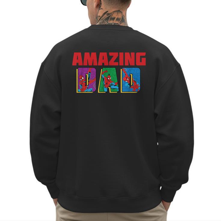 Marvel Spider-Man Amazing Dad Birthday Father’s Day Men's Sweatshirt Back Print