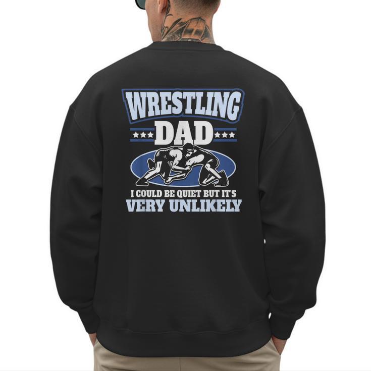 For Men Freestyle Wrestling Dad Men's Sweatshirt Back Print