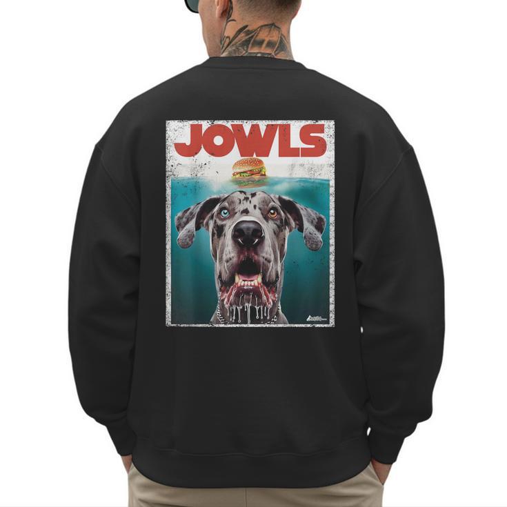 Merle Great Dane Jowls Paws Top Blue Eye Brown Dog Mom Dad For Men Women Girls Kids Men's Sweatshirt Back Print