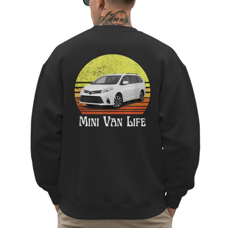 Mini Van Life Soccer Mom Dad Parent For Parents Men's Sweatshirt Back Print