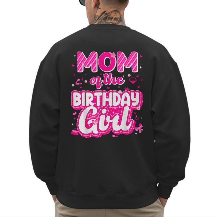 Mom And Dad Birthday Girl Family Matching Party Decorations Men's Sweatshirt Back Print