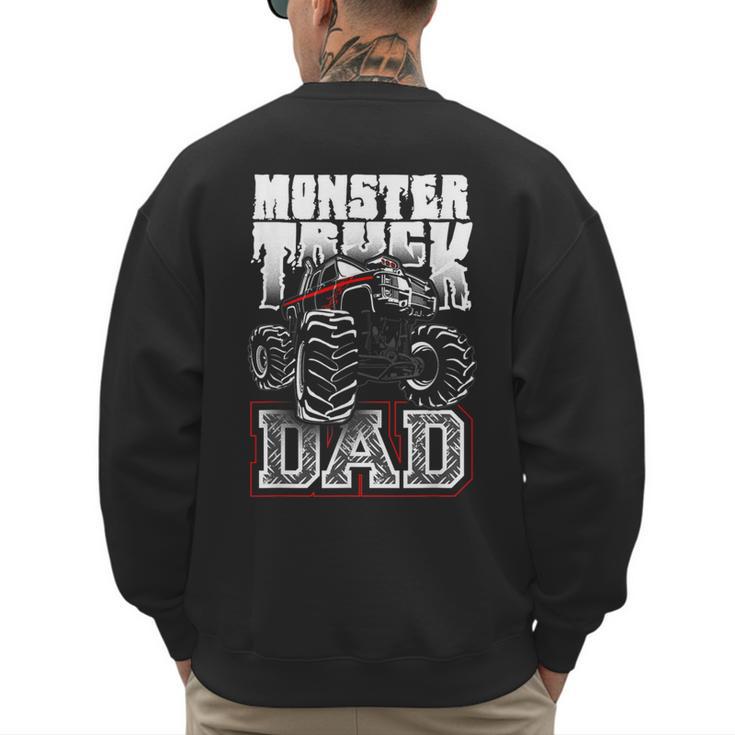 Monster Truck Dad Tshirt Men's Sweatshirt Back Print