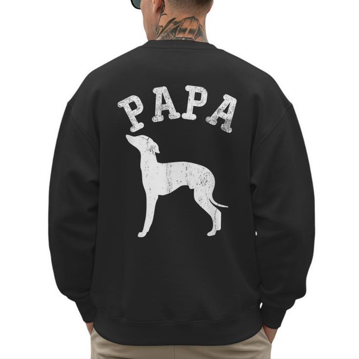 Papa ITALIAN GREYHOUND For Dad Men's Sweatshirt Back Print