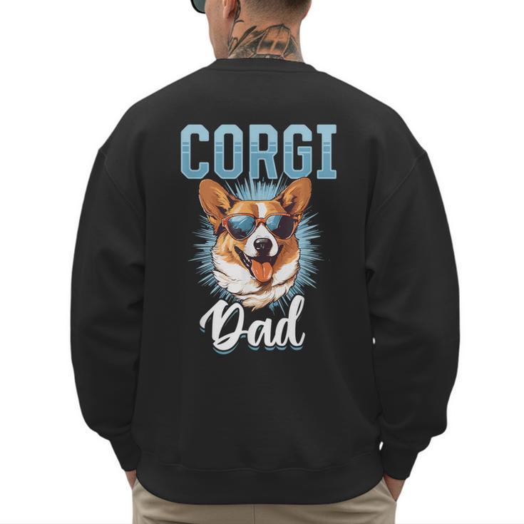 Pembroke Welsh Corgi Corgi Dad Men's Sweatshirt Back Print