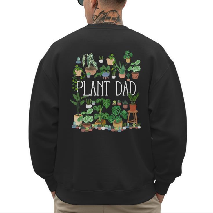 Potted Plant Dad Men's Sweatshirt Back Print