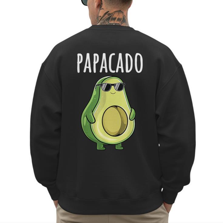 Pregnancy Announcement Shirts Men Dad Papacado Men's Sweatshirt Back Print