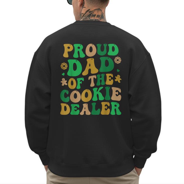 Proud Dad Of a Cookie Dealer Scout Troop Cookie Dealer Girls Men's Sweatshirt Back Print
