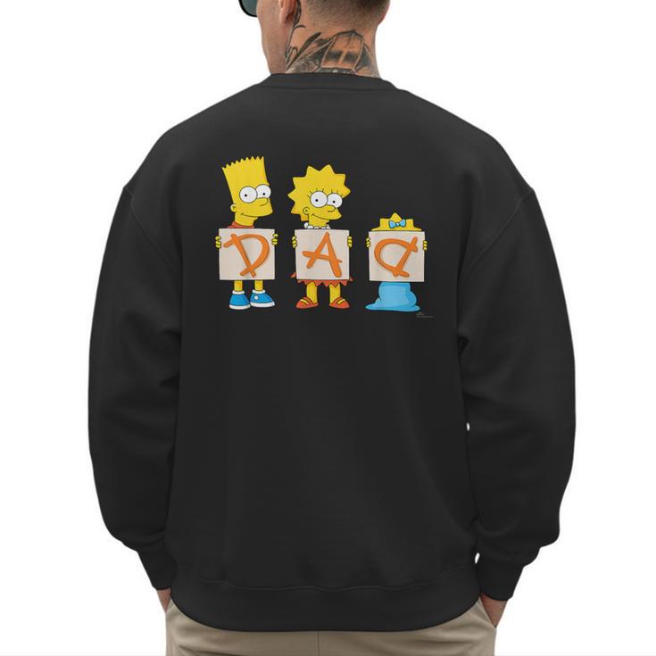 The Simpsons Father's Day Bart Lisa Maggie Dad Birthday Men's Sweatshirt Back Print