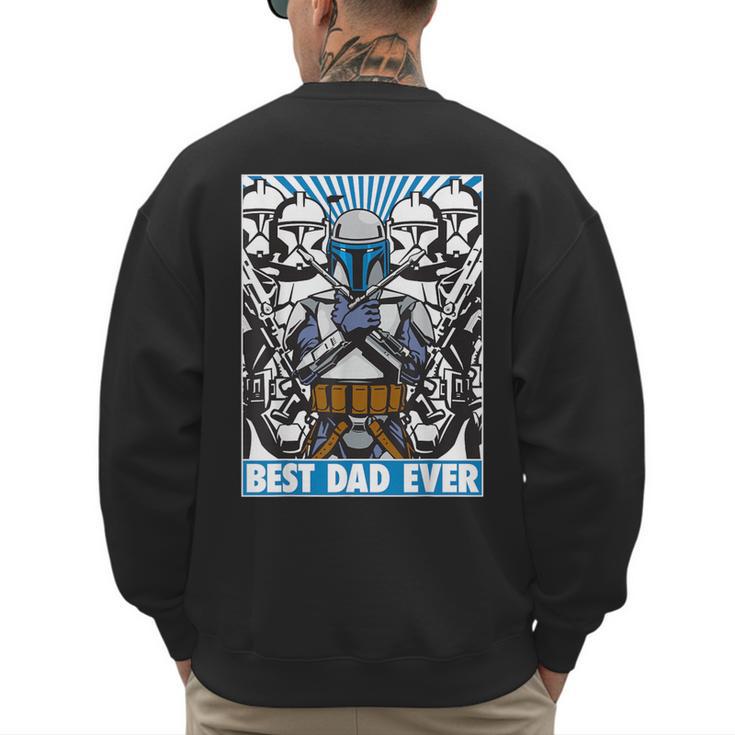 Star Wars Father's Day Jango Fett Best Dad Ever Men's Sweatshirt Back Print