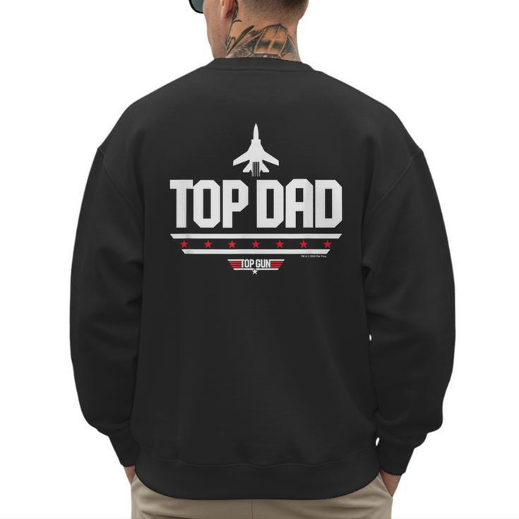 Top Gun Father's Day Top Dad Men's Sweatshirt Back Print